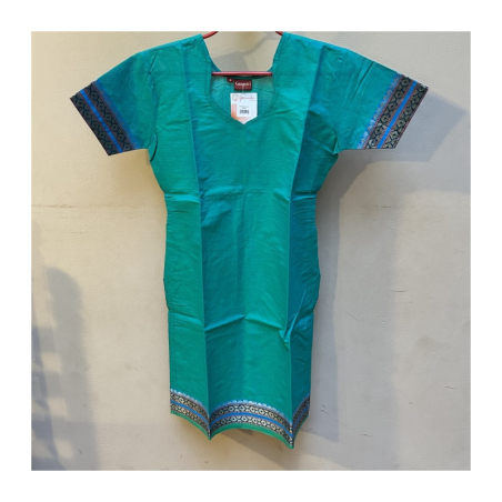 Dámská kurta s bordurou, kr. rukáv, S