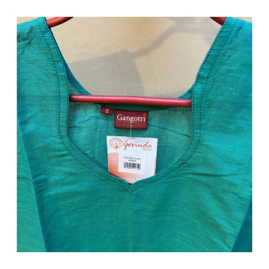 Dámská kurta s bordurou, kr. rukáv, S