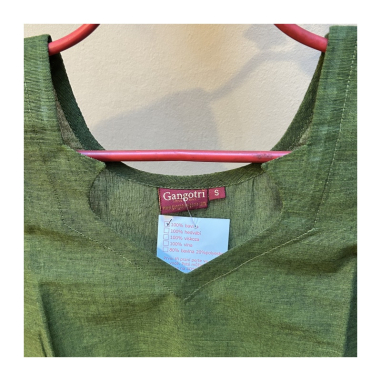 Dámská kurta s bordurou, kr. rukáv, S