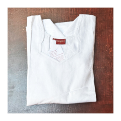 Dámská kurta bílá s damaškovým vzorem, dl. rukáv, M 2