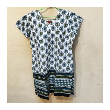 Dámská kurta letní, kr. rukáv, M