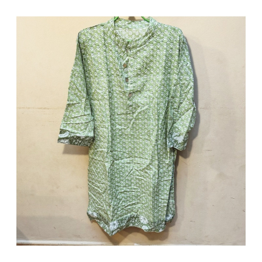 Kurta se stojáčkem a bordurou, dl. rukáv