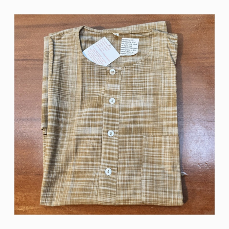 Kurta pánská jemné pruhy, kr. rukáv