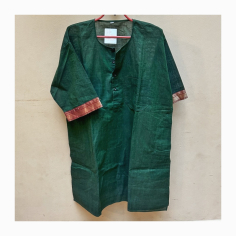 Kurta pánská s boudurou na kr. rukávech, zelená, XL