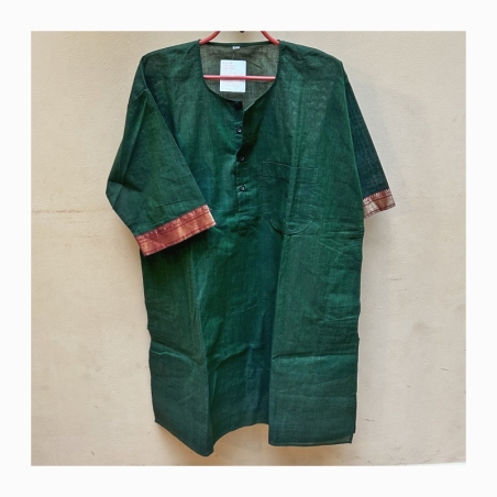 Kurta pánská s boudurou na kr. rukávech, zelená, XL