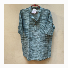 Kurta pánská žíhaná, stojáček, kr. rukáv, vel. 44 2