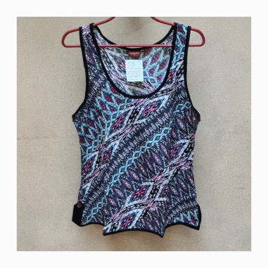 Top pruhy zeleně červený, M/L