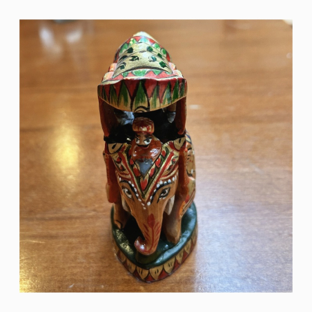 Slon s baldachýnem, pozlacený