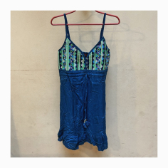 Šaty na ramínkách zelené krátké, M/L