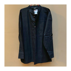 Kurta pánská černá, stojáček, dl. rukáv, XL