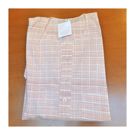 Kurta pánská jemné pruhy, kr. rukáv