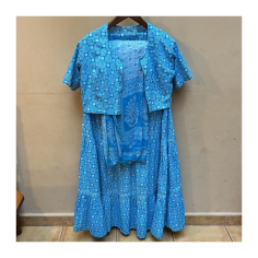 Gopi dress modrý, L