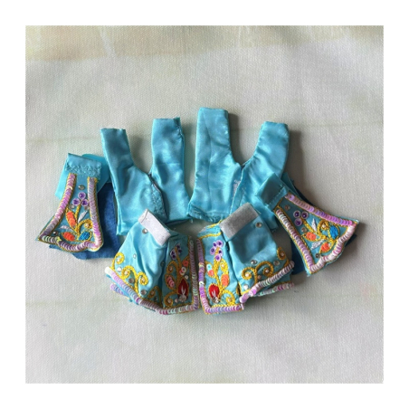 Šaty pro Božstva vyšívané, vel. S