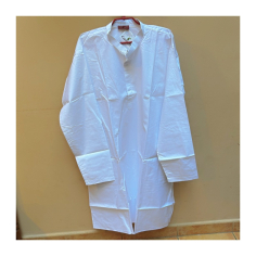 Kurta pánská bílá, stojáček, dl. rukáv