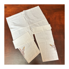 Kalhoty pánské bhakta bílé, se šňůrkou v pase