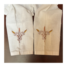 Kalhoty pánské bhakta bílé, se šňůrkou v pase 2