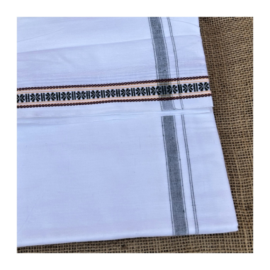 Dhotí proužek, bordura se čtyřlístky