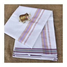 Dhotí širší pruh, bordura proužkovaná