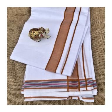 Dhotí širší pruh, bordura proužkovaná