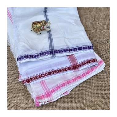 Dhotí 3 pruhy, bordura se čtyřlístky