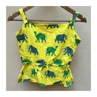Dívčí set - top a sukně, sloni a velbloudi, vel. 32