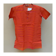 Kurta chlapecká oranžová, kr. rukáv, vel. 26