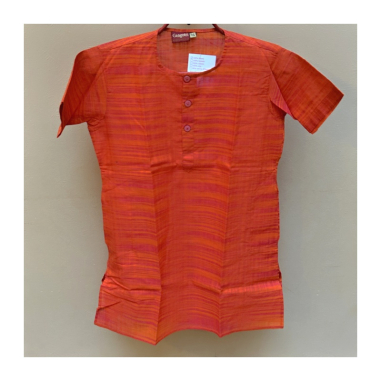 Kurta chlapecká oranžová, kr. rukáv, vel. 26