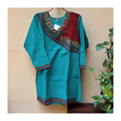 Punjábí bavlna, dl. rukáv, rájastán. výšivka, bez dupatty, vel. 40 2