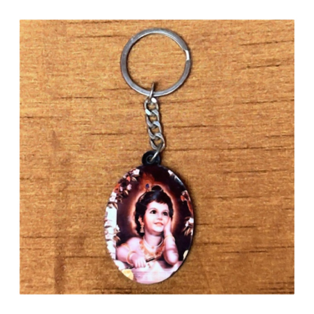 Klíčenka oválná dřevěná s obrázkem