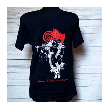 Tričko Krisnas Tu Bhagavan Swayam, potisk i zad, vel. M