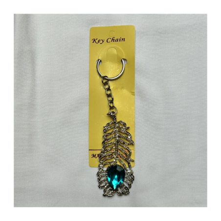 Klíčenka Páví pero s tyrkysovým očkem