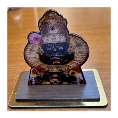 Dřevěný obr. na podstavci Nrsimhadév, 3 typy