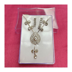 Štrasový set - náhrdelník a náušnice