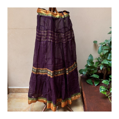 Gopi dress s čoli a dupattou fialový, vel. S/M 2