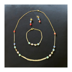 Vrinda Creation Dámský set náhrdelník, náramek a náušnice