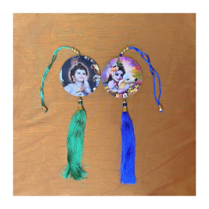 Oboustr. obrázek malý Krišna k zavěšení 2