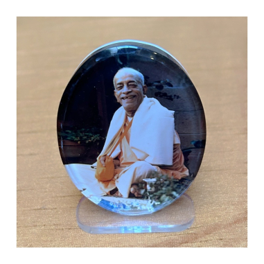 Obrázek Prabhupád oválný, akryl