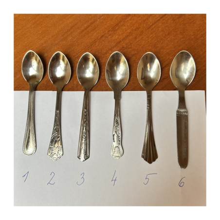 Lžička 12 cm, 6 typů