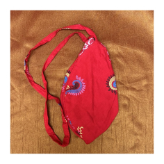 Japa pytlík červený se vzorem