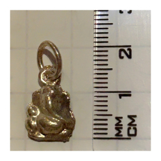 Přívěšek Ganéš pozlacený/stříbrný 2