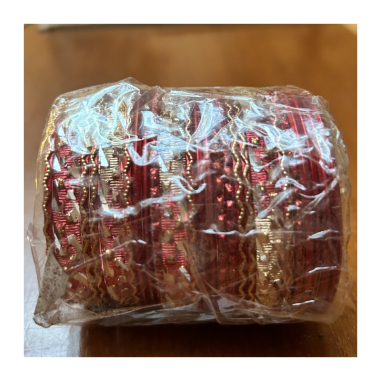 Náramky sada 24 ks jednobarevné se zlatým