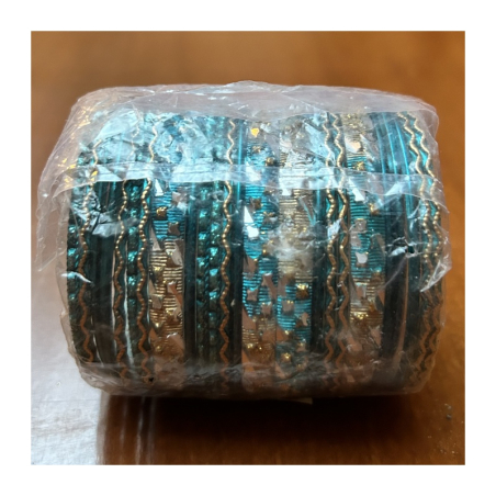 Náramky sada 24 ks jednobarevné se zlatým