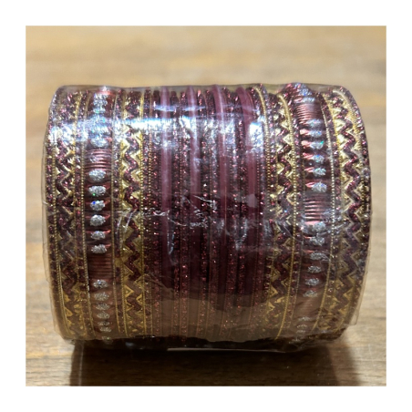 Náramky sada 24 ks jednobarevné-zlaté s kamínky