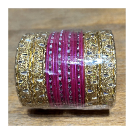 Náramky sada 24 ks zlaté a jednobarevné zabroušené