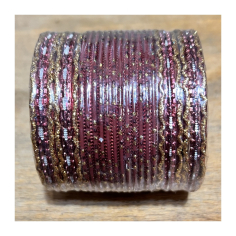 Náramky sada 24 ks jednobarevné-zlaté úzké