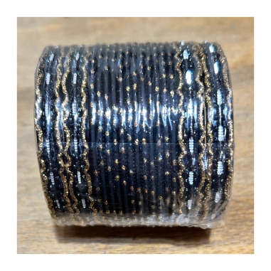 Náramky sada 24 ks jednobarevné-zlaté úzké