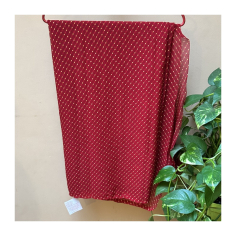 Sárí viskóza červená-žlutá bez bordur 2