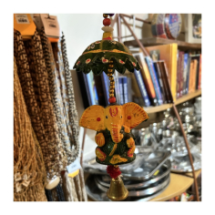 Závěsný zvonek Ganéša se slunečníkem (3 barvy)