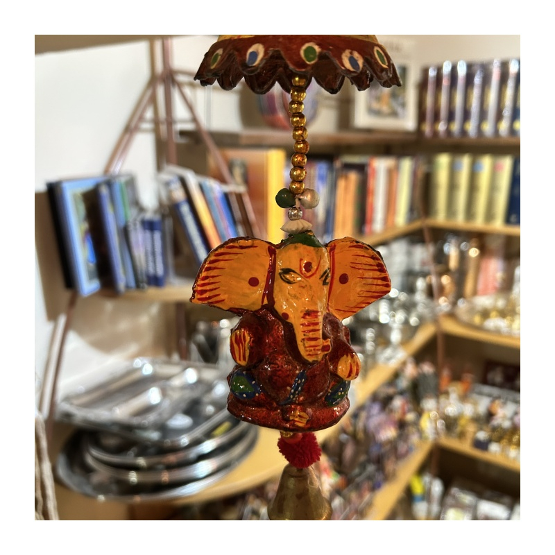 Závěsný zvonek Ganéša se slunečníkem (3 barvy)