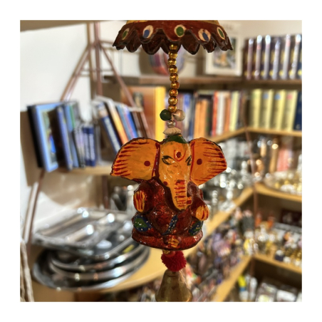 Závěsný zvonek Ganéša se slunečníkem (3 barvy)